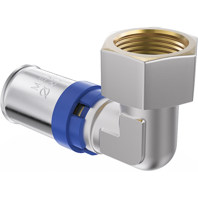 Mexen PEX-P polovičný závitový prírubok, lisovacie koleno, prelisovateľné PEX 20 x 3/4 GW - W97136-2034F-00