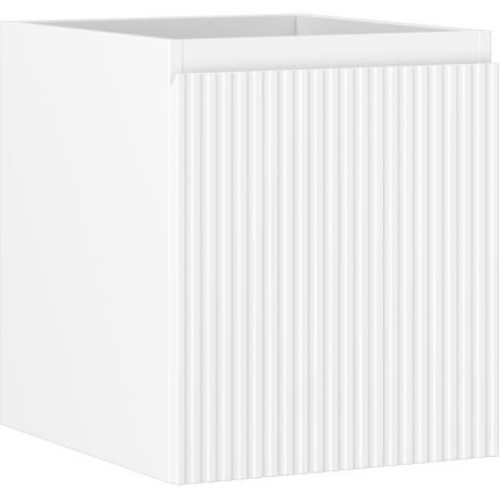 Mexen Rivel kúpeľňová skrinka pod umývadlo 40 cm, 1 zásuvka, ryhovaná, biela mat - 91A20-04047-1-BF01
