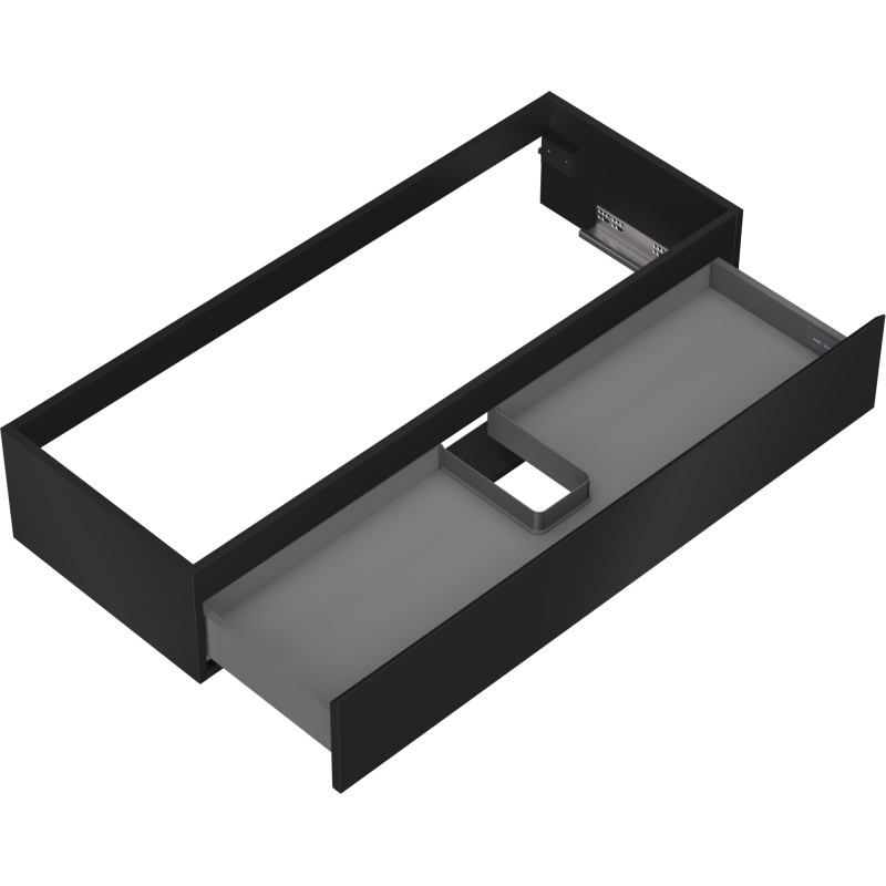 Mexen Orio kúpeľňová skrinka pod umývadlo 120 cm, 1 zásuvka, čierna matná - 91A10-12023-1-BF71