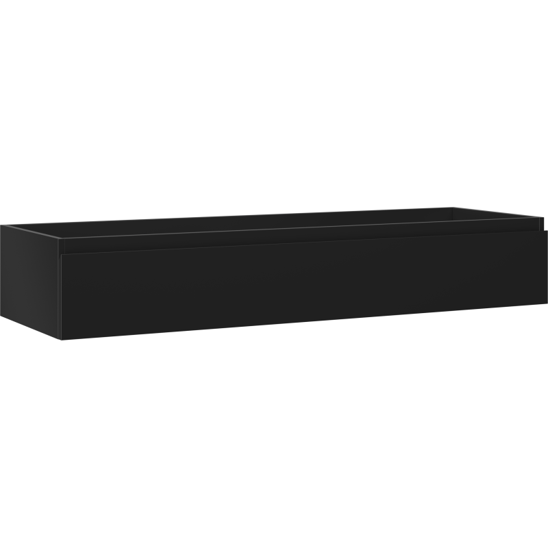 Mexen Orio kúpeľňová skrinka pod umývadlo 140 cm, 1 zásuvka, čierna mat - 91A10-14023-1-BF71