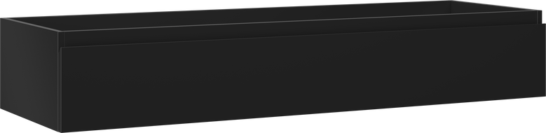 Mexen Orio kúpeľňová skrinka pod umývadlo 140 cm, 1 zásuvka, čierna mat - 91A10-14023-1-BF71
