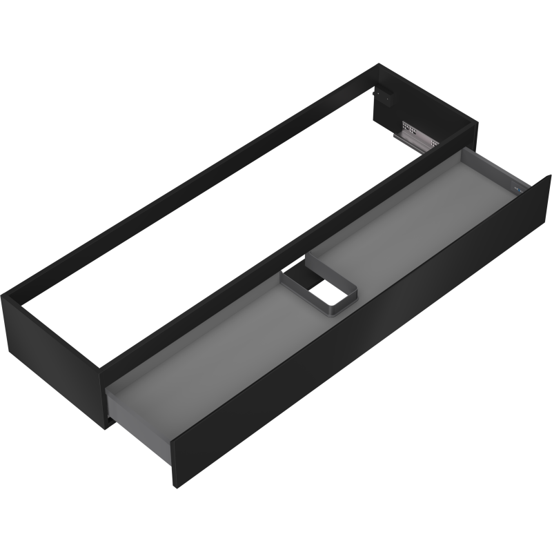 Mexen Orio kúpeľňová skrinka pod umývadlo 160 cm, 1 zásuvka, čierna matná - 91A10-16023-1-BF71