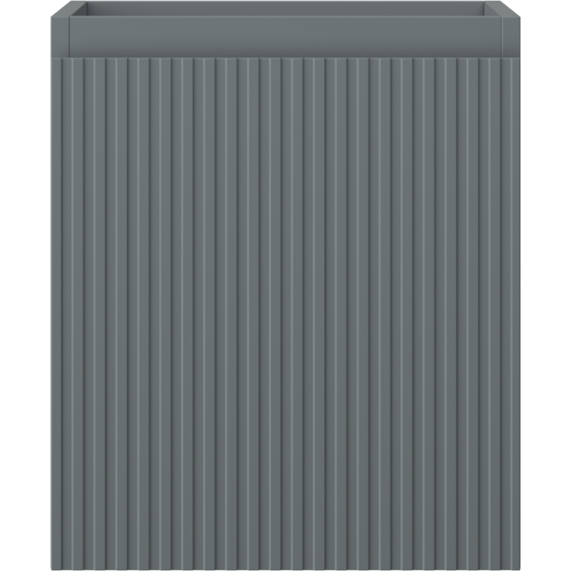 Mexen Rivel kúpeľňová skrinka pod umývadlo 40 cm, 1 zásuvka, drážkovaná, sivá matná - 91A20-04047-1-BF66