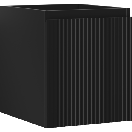 Mexen Rivel kúpeľňová skrinka pod umývadlo 40 cm, 1 zásuvka, ryhovaná, čierna matná - 91A20-04047-1-BF71