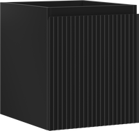 Mexen Rivel kúpeľňová skrinka pod umývadlo 40 cm, 1 zásuvka, ryhovaná, čierna matná - 91A20-04047-1-BF71