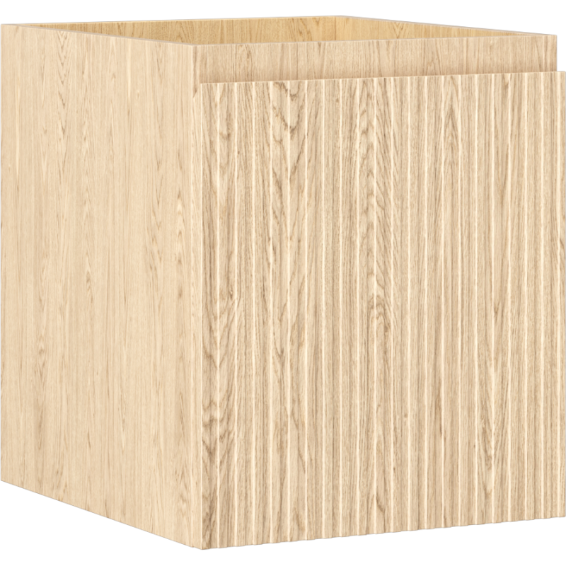 Mexen Rivel kúpeľňová skrinka pod umývadlo 40 cm, 1 zásuvka, drážkovaná, dub - 91A20-04047-1-BF81