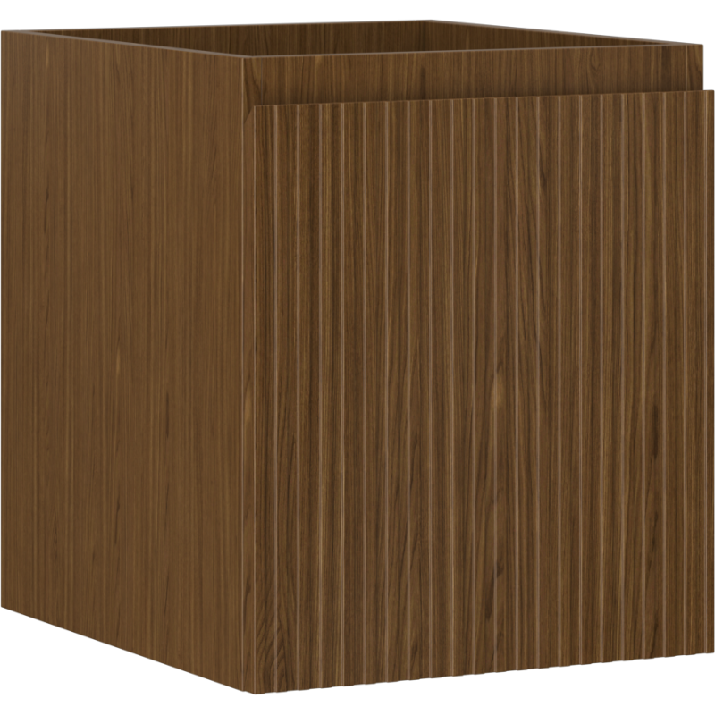 Mexen Rivel kúpeľňová skrinka pod umývadlo 40 cm, 1 zásuvka, ryhovaná, orech - 91A20-04047-1-BF86