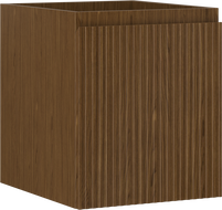 Mexen Rivel kúpeľňová skrinka pod umývadlo 40 cm, 1 zásuvka, ryhovaná, orech - 91A20-04047-1-BF86