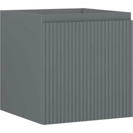 Mexen Rivel kúpeľňová skrinka pod umývadlo 45 cm, 1 zásuvka, drážkovaná, grafit mat - 91A20-04547-1-BF66