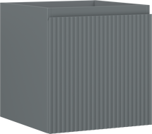 Mexen Rivel kúpeľňová skrinka pod umývadlo 45 cm, 1 zásuvka, ryhovaná, grafit mat - 91A20-04547-1-BF66