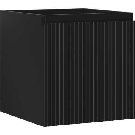 Mexen Rivel kúpeľňová skrinka pod umývadlo 45 cm, 1 zásuvka, ryhovaná, čierna matná - 91A20-04547-1-BF71