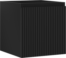 Mexen Rivel kúpeľňová skrinka pod umývadlo 45 cm, 1 zásuvka, ryhovaná, čierna matná - 91A20-04547-1-BF71