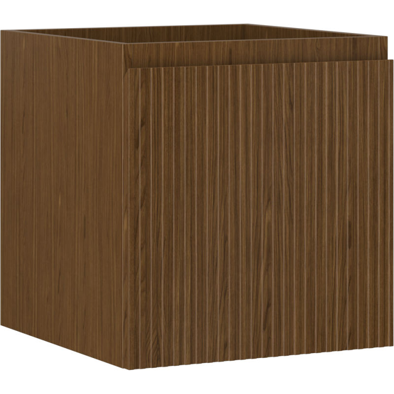 Mexen Rivel kúpeľňová skrinka pod umývadlo 45 cm, 1 zásuvka, ryhovaná, orech - 91A20-04547-1-BF86