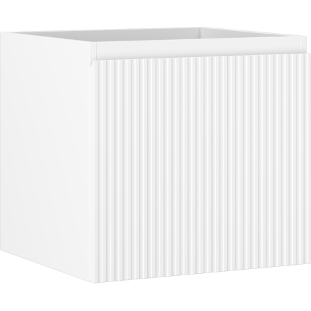 Mexen Rivel kúpeľňová skrinka pod umývadlo 50 cm, 1 zásuvka, drážkovaná, biela matná - 91A20-05047-1-BF01