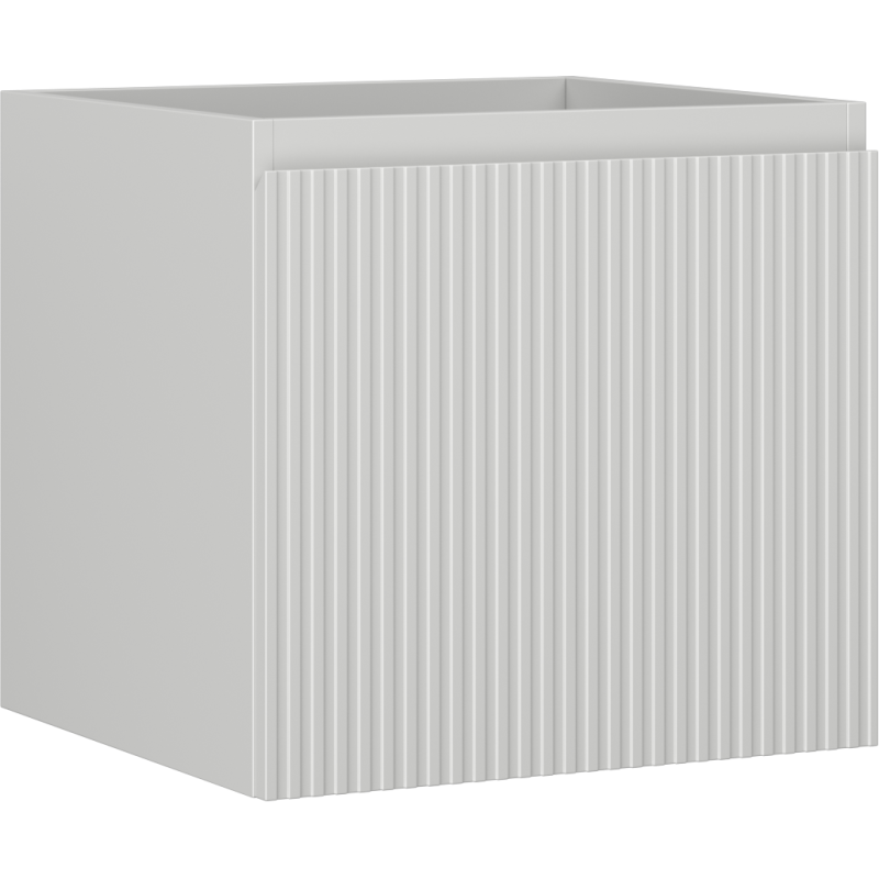 Mexen Rivel kúpeľňová skrinka pod umývadlo 50 cm, 1 zásuvka, ryhovaná, sivý mat - 91A20-05047-1-BF62