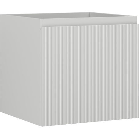 Mexen Rivel kúpeľňová skrinka pod umývadlo 50 cm, 1 zásuvka, ryhovaná, sivý mat - 91A20-05047-1-BF62