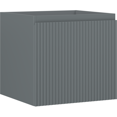 Mexen Rivel kúpeľňová skrinka pod umývadlo 50 cm, 1 zásuvka, drážkovaná, grafit mat - 91A20-05047-1-BF66
