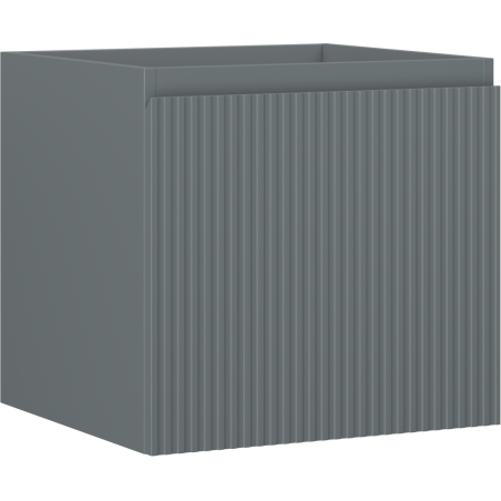 Mexen Rivel kúpeľňová skrinka pod umývadlo 50 cm, 1 zásuvka, ryhovaná, grafit mat - 91A20-05047-1-BF66