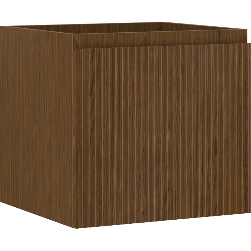 Mexen Rivel kúpeľňová skrinka pod umývadlo 50 cm, 1 zásuvka, ryhovaná, orech - 91A20-05047-1-BF86