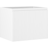 Mexen Rivel kúpeľňová skrinka pod umývadlo 60 cm, 1 zásuvka, drážkovaná, biela matná - 91A20-06047-1-BF01