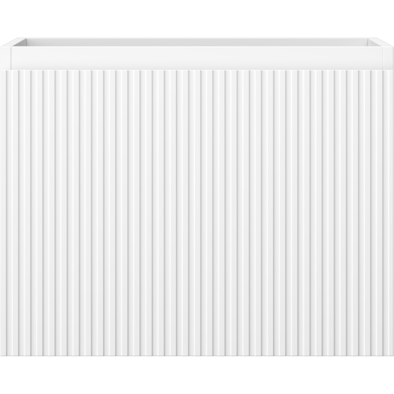 Mexen Rivel kúpeľňová skrinka pod umývadlo 60 cm, 1 zásuvka, drážkovaná, biela matná - 91A20-06047-1-BF01