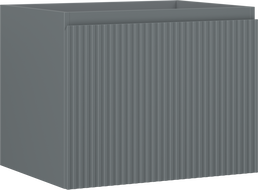 Mexen Rivel kúpeľňová skrinka pod umývadlo 60 cm, 1 zásuvka, drážkovaná, grafit mat - 91A20-06047-1-BF66