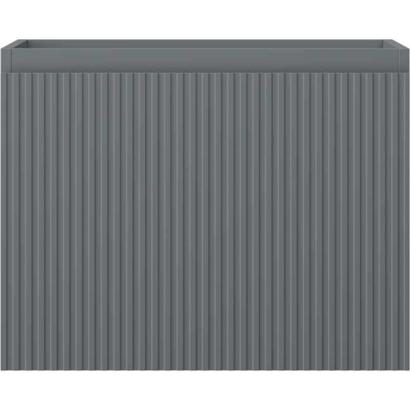 Mexen Rivel kúpeľňová skrinka pod umývadlo 60 cm, 1 zásuvka, ryhovaná, grafit mat - 91A20-06047-1-BF66