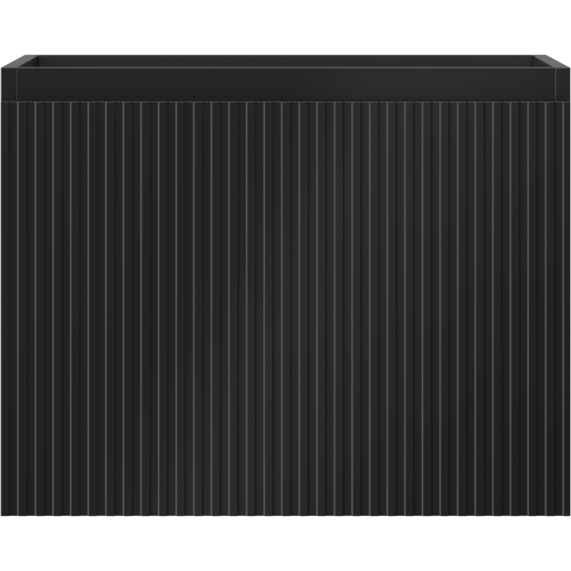 Mexen Rivel kúpeľňová skrinka pod umývadlo 60 cm, 1 zásuvka, ryhovaná, čierna matná - 91A20-06047-1-BF71