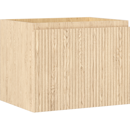 Mexen Rivel kúpeľňová skrinka pod umývadlo 60 cm, 1 zásuvka, drážkovaná, dub - 91A20-06047-1-BF81