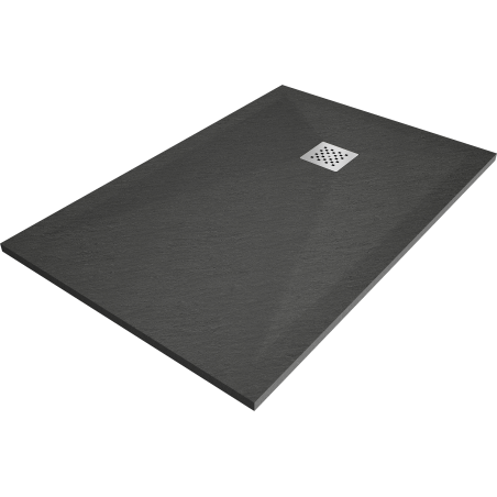 Mexen Stone+ obdĺžniková kompozitná sprchová vanička 110 x 90 cm, antracit - 44719011
