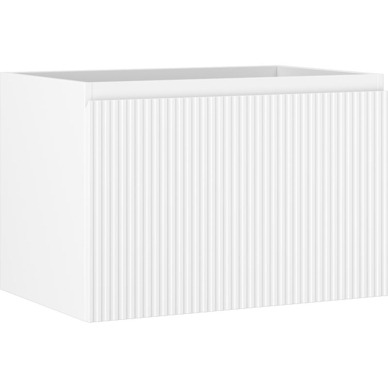 Mexen Rivel kúpeľňová skrinka pod umývadlo 70 cm, 1 zásuvka, ryhovaná, biela matná - 91A20-07047-1-BF01