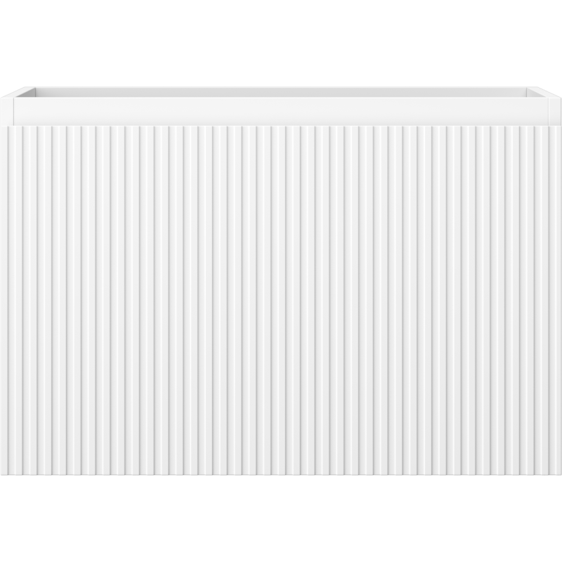 Mexen Rivel kúpeľňová skrinka pod umývadlo 70 cm, 1 zásuvka, ryhovaná, biela matná - 91A20-07047-1-BF01