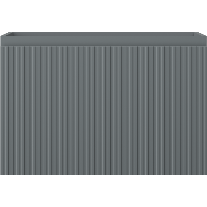 Mexen Rivel kúpeľňová skrinka pod umývadlo 70 cm, 1 zásuvka, ryhovaná, grafit mat - 91A20-07047-1-BF66