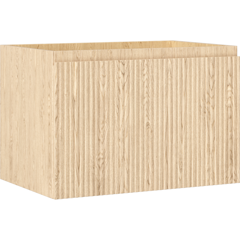 Mexen Rivel kúpeľňová skrinka pod umývadlo 70 cm, 1 zásuvka, ryhovaná, dub - 91A20-07047-1-BF81