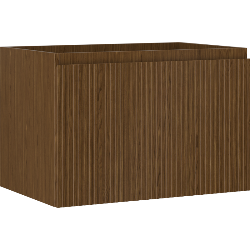 Mexen Rivel kúpeľňová skrinka pod umývadlom 70 cm, 1 zásuvka, ryhovaná, orech - 91A20-07047-1-BF86