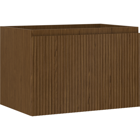 Mexen Rivel kúpeľňová skrinka pod umývadlom 70 cm, 1 zásuvka, ryhovaná, orech - 91A20-07047-1-BF86