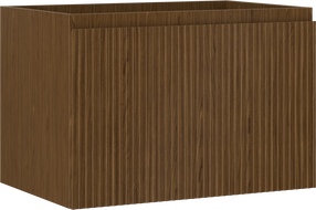 Mexen Rivel kúpeľňová skrinka pod umývadlom 70 cm, 1 zásuvka, ryhovaná, orech - 91A20-07047-1-BF86