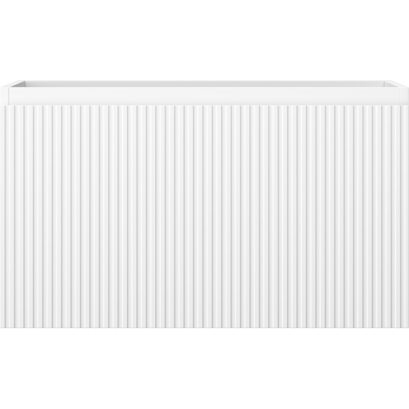 Mexen Rivel kúpeľňová skrinka pod umývadlo 80 cm, 1 zásuvka, drážkovaná, biela matná - 91A20-08047-1-BF01