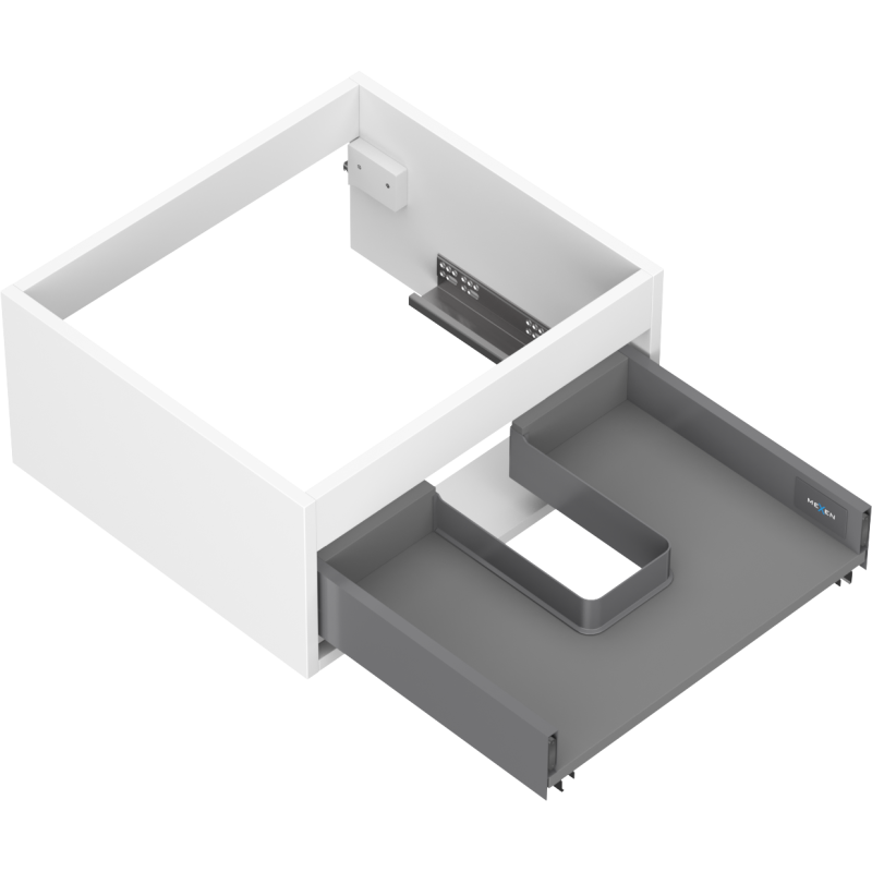 Mexen Box-A skrinka pod umývadlo 50 cm, 1 zásuvka, biela matná - 91AX0-0500-235-1-01