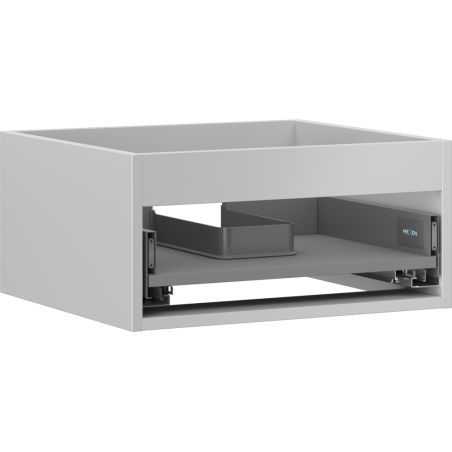 Mexen Box-A korpus skrinky pod umývadlo 50 cm, 1 zásuvka, šedý mat - 91AX0-0500-235-1-62