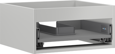 Mexen Box-A korpus skrinky pod umývadlo 50 cm, 1 zásuvka, šedý mat - 91AX0-0500-235-1-62