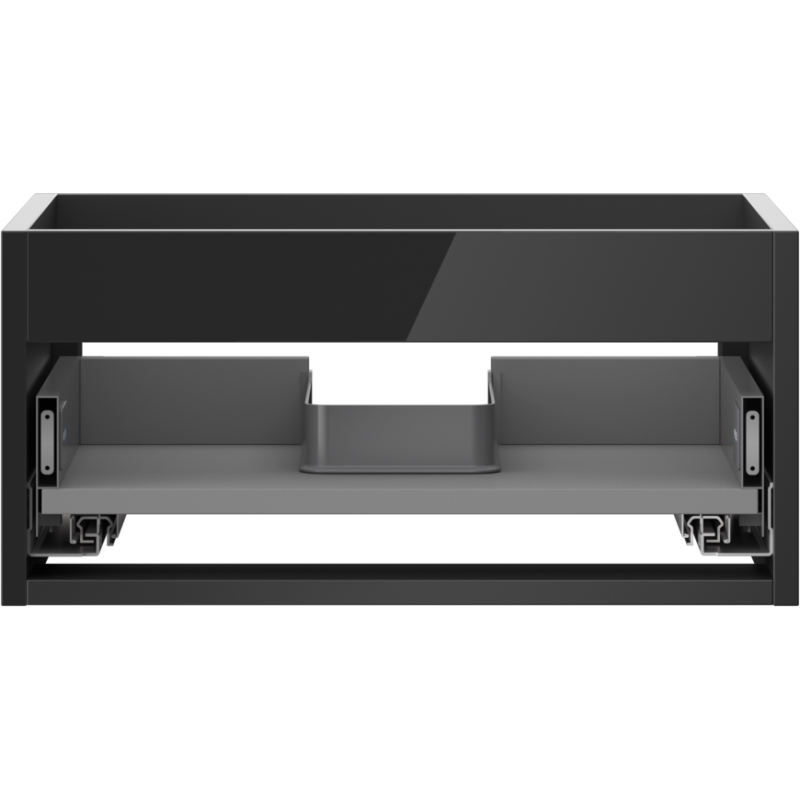 Mexen Box-A korpus skrinky pod umývadlo 50 cm, 1 zásuvka, čierny lesk - 91AX0-0500-235-1-70