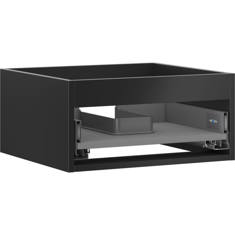 Mexen Box-A korpus skrinky pod umývadlo 50 cm, 1 zásuvka, čierny mat - 91AX0-0500-235-1-71