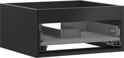 Mexen Box-A korpus skrinky pod umývadlo 50 cm, 1 zásuvka, čierny mat - 91AX0-0500-235-1-71