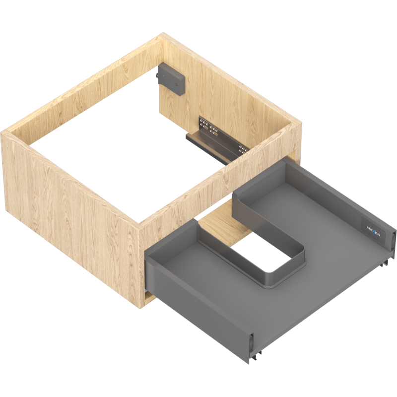 Mexen Box-A skrinka pod umývadlo 50 cm, 1 zásuvka, dub - 91AX0-0500-235-1-81