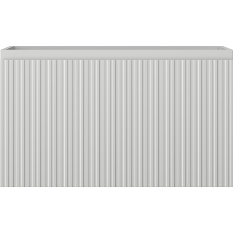 Mexen Rivel kúpeľňová skrinka pod umývadlo 80 cm, 1 zásuvka, drážkovaná, sivá mat - 91A20-08047-1-BF62