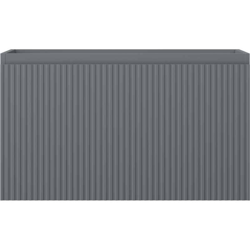 Mexen Rivel kúpeľňová skrinka pod umývadlo 80 cm, 1 zásuvka, ryhovaná, grafit mat - 91A20-08047-1-BF66