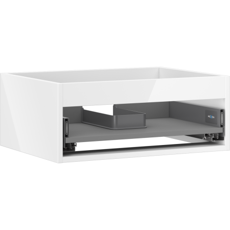 Mexen Box-A korpus skrinky pod umývadlo 60 cm, 1 zásuvka, biely lesk - 91AX0-0600-235-1-00