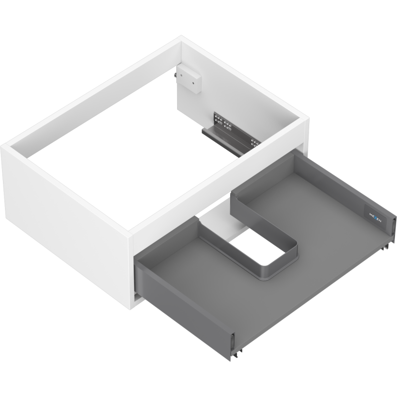 Mexen Box-A skrinka pod umývadlo 60 cm, 1 zásuvka, biely mat - 91AX0-0600-235-1-01