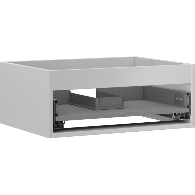 Mexen Box-A korpus skrinky pod umývadlo 60 cm, 1 zásuvka, sivý mat - 91AX0-0600-235-1-62